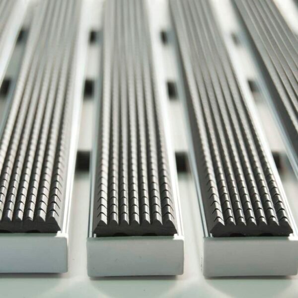 Felpudo de aluminio Olympo Goma